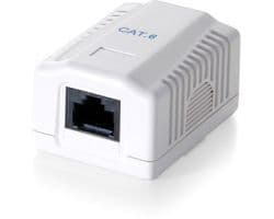 Roseta EQUIP 1xRJ45/H Cat.6 Blanco