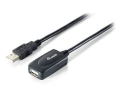 Cable EQUIP USB-A/M a USB-A/H 5m Negro