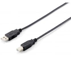 Cable EQUIP USB-A/M a USB-B/M 1m Negro