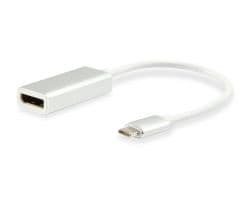 Cable EQUIP USB-C/M a DP/H 15cm Blanco