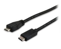 Cable EQUIP USB-C/M a mUSB-B/M 1m Negro