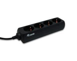 Regleta EQUIP 4xSchuko Cable 1.1m Negra