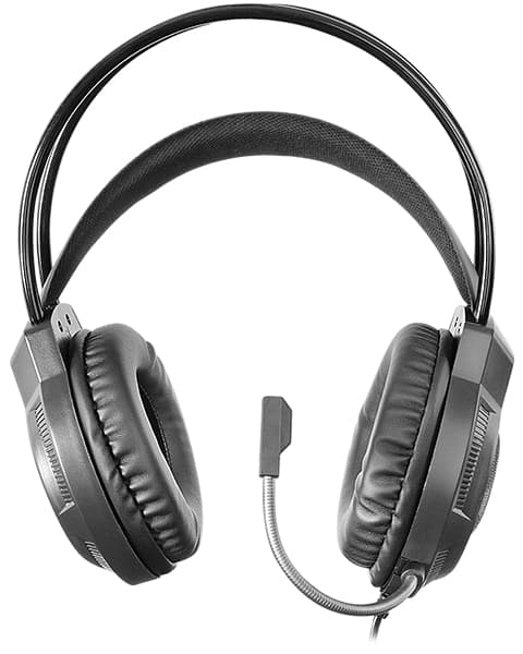 Mars Gaming MH124, Auriculares Gaming FRGB Rainbow, Diseño Ergonómico, Micrófono Flexible, Control de Volumen, Cascos Gaming, Windows, Linux, Mac, PS4, PS5, Xbox One, Xbox Series X|S, Switch, Negro
