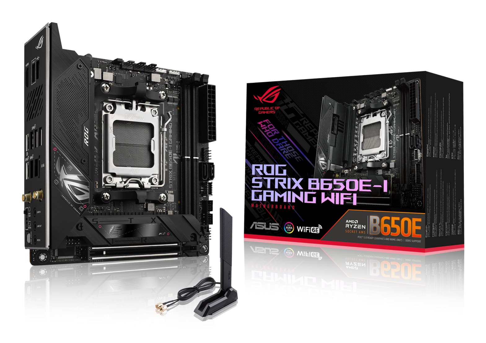 ASUS ROG STRIX B650E-I GAMING WIFI AMD B650 Zócalo AM5 mini ITX
