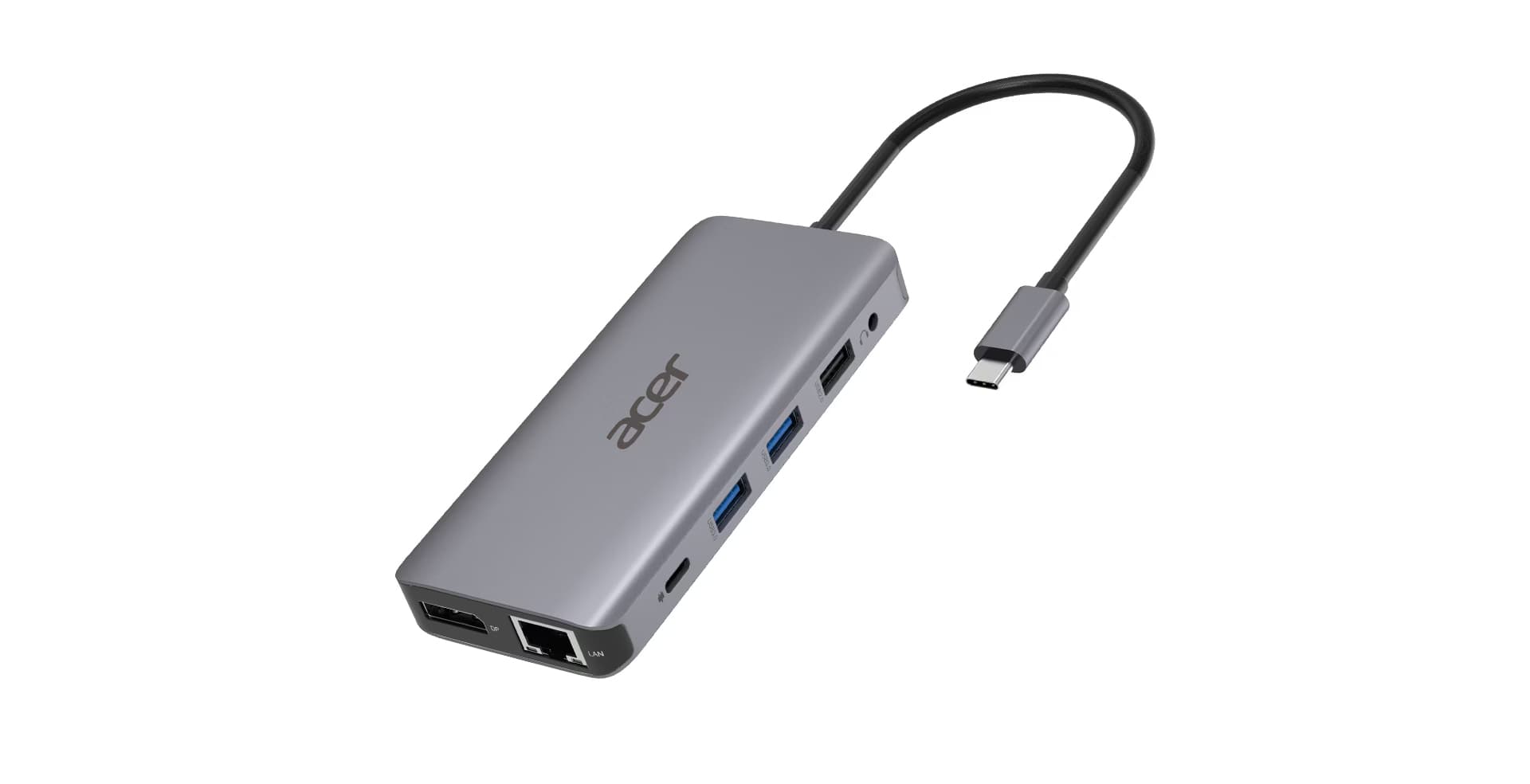 Acer 12-in-1 Type-C Dongle Alámbrico USB 3.2 Gen 1 (3.1 Gen 1) Type-C Plata