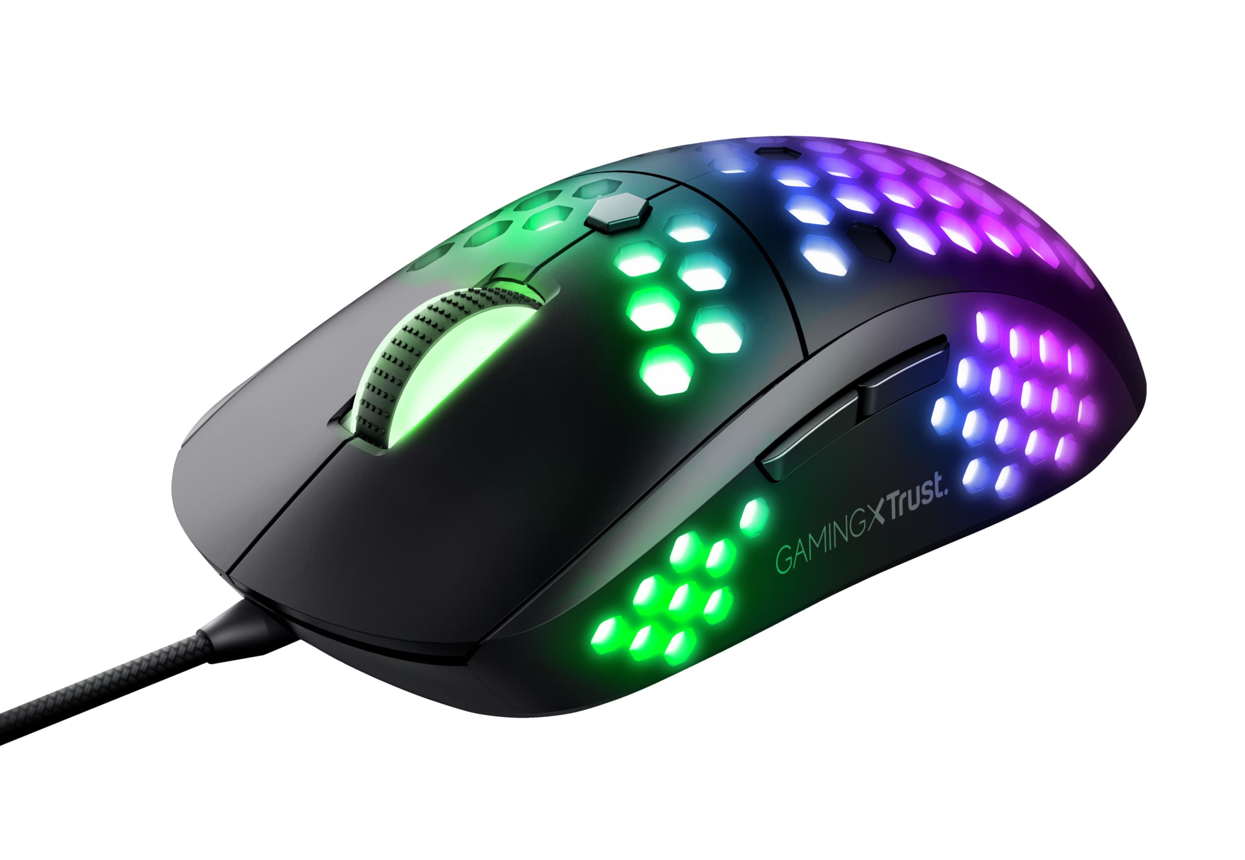 Trust GXT 960 ratón Juego Mano derecha USB tipo A Óptico 10000 DPI