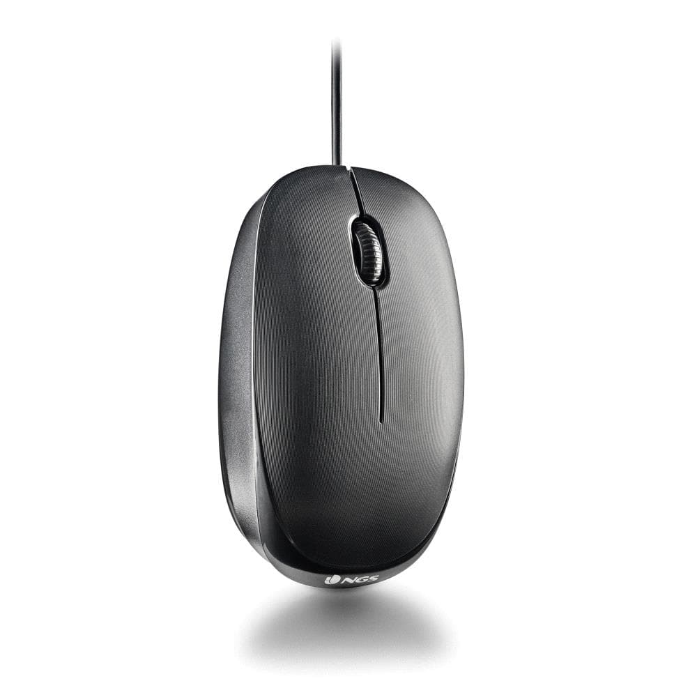 NGS FLAME-C ratón Universal Ambidextro USB Tipo C Óptico 1000 DPI