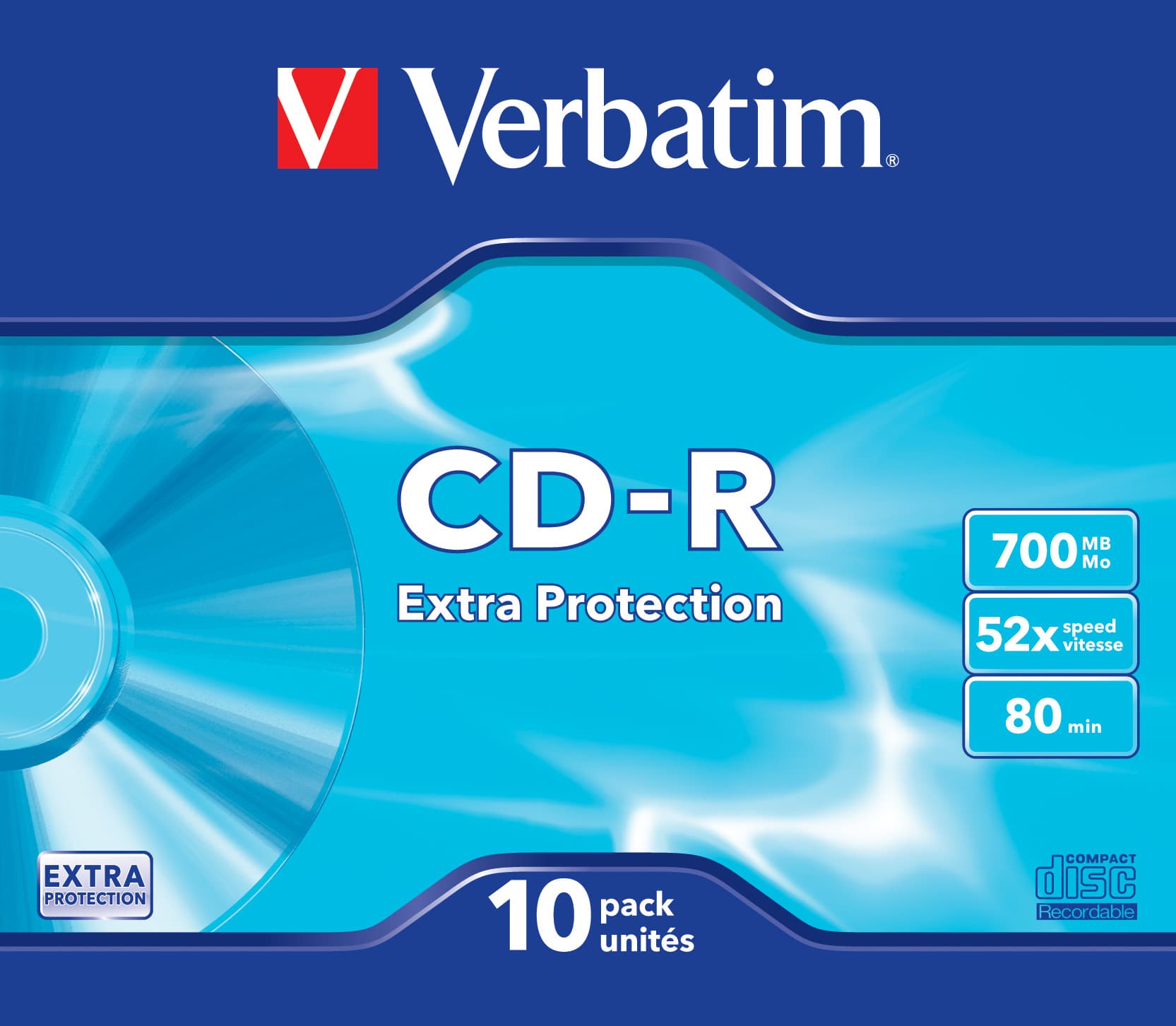 Verbatim CD-R Extra Protection 700 MB 52x 10 pieza(s)