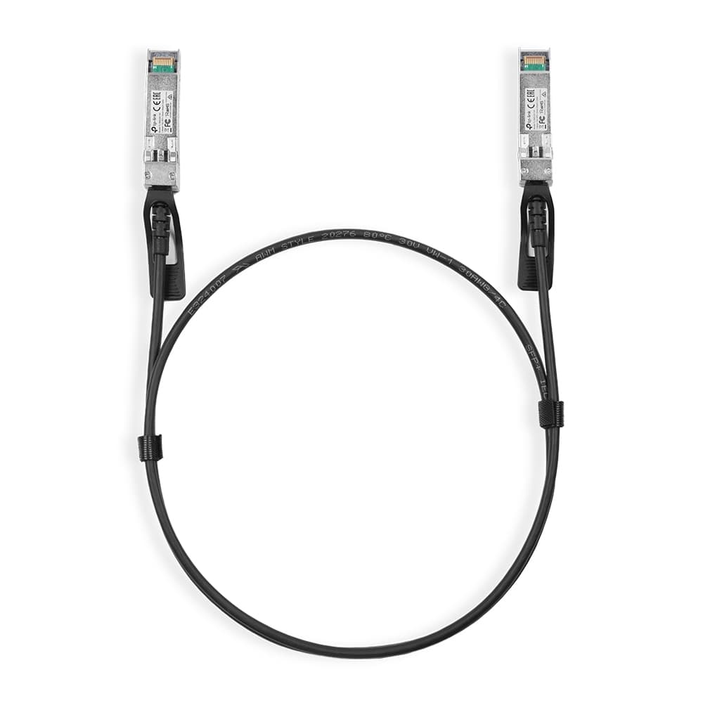 TP-Link Omada TL-SM5220-1M Cable de fibra óptica e InfiniBand SFP+ DAC Negro