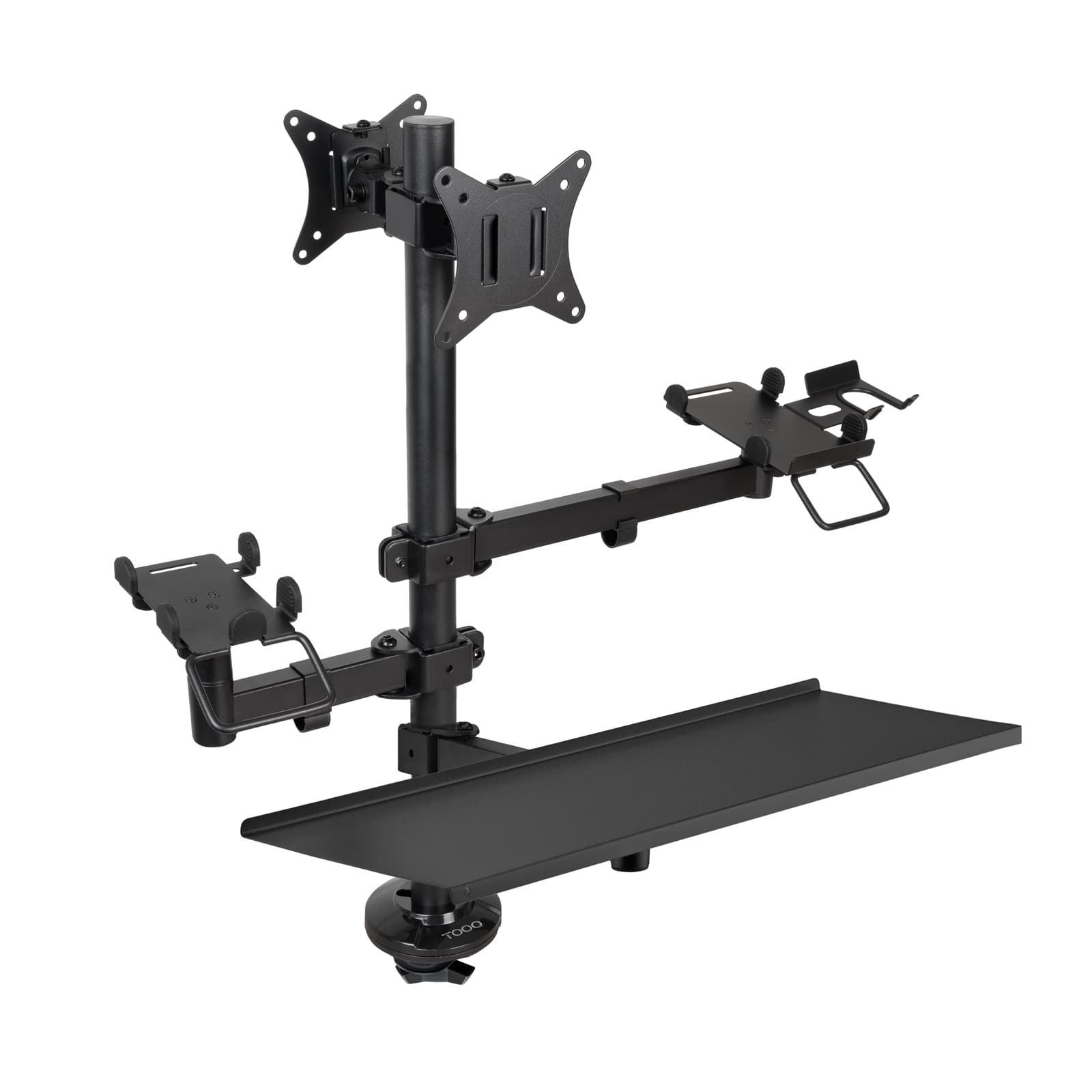 TooQ Soporte de Mesa para TPV/Impresora/Pantallas 17”-32”/Terminal/Lector/Teclado