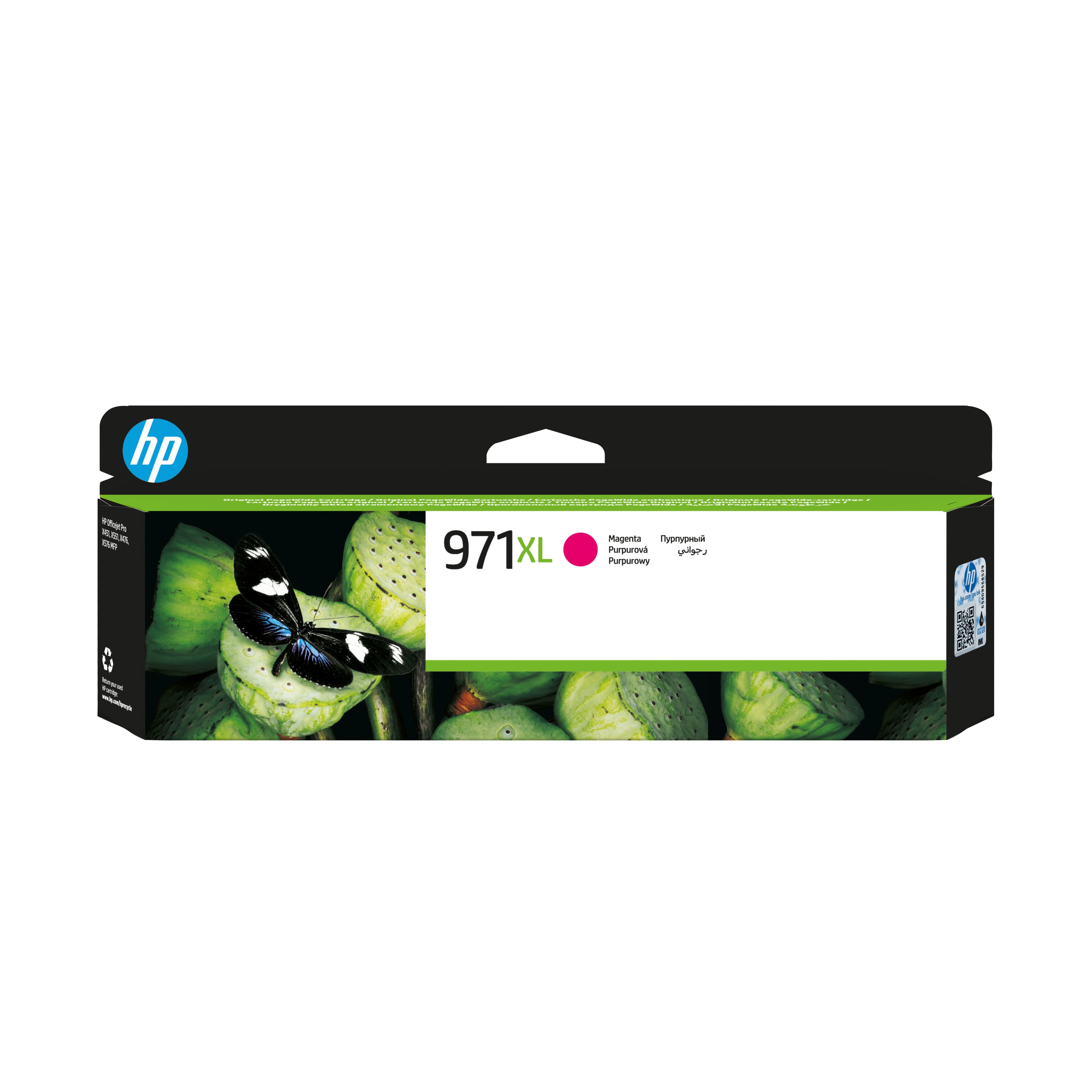 HP Cartucho de tinta original 971XL de alta capacidad magenta