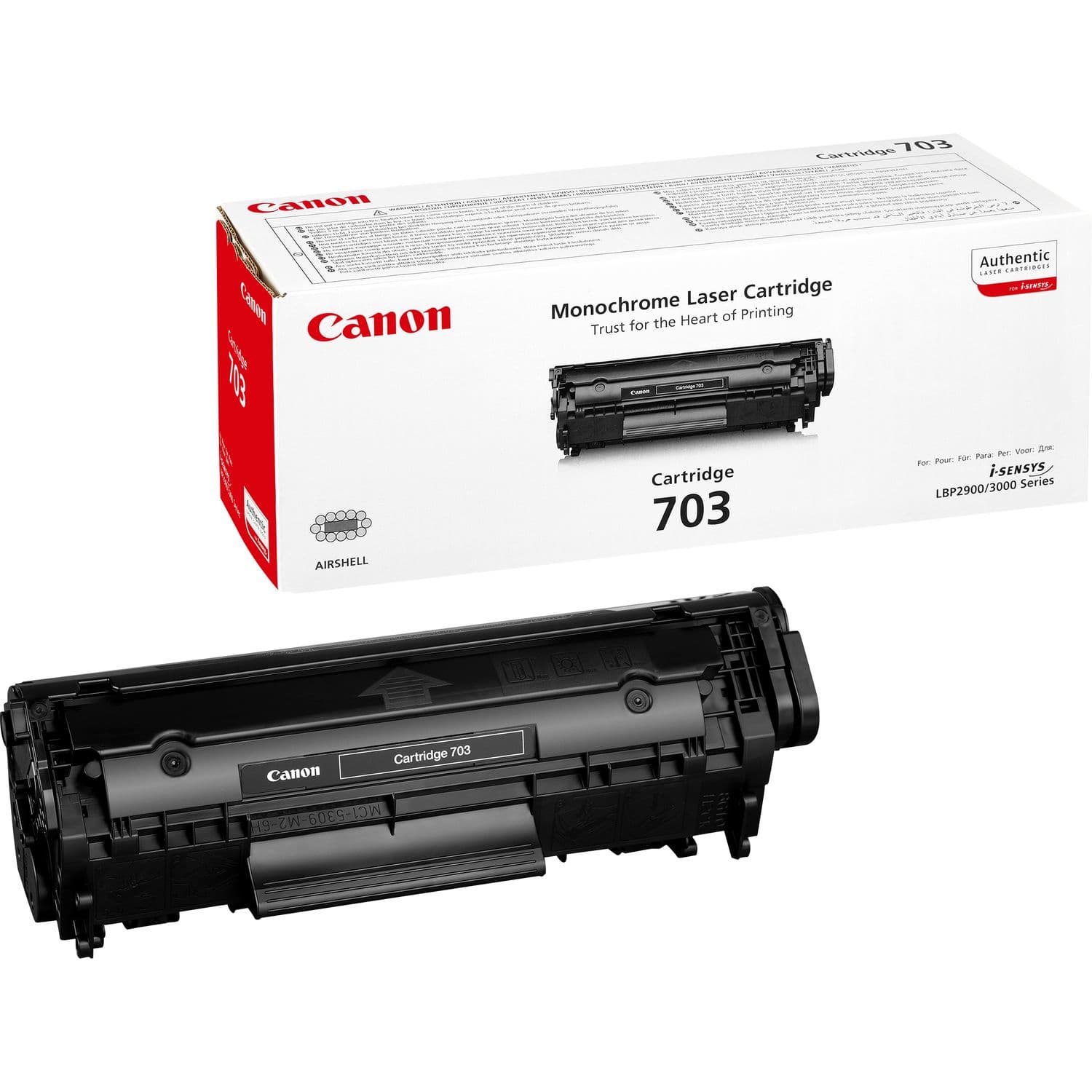 Canon 703 cartucho de tóner 1 pieza(s) Original Negro