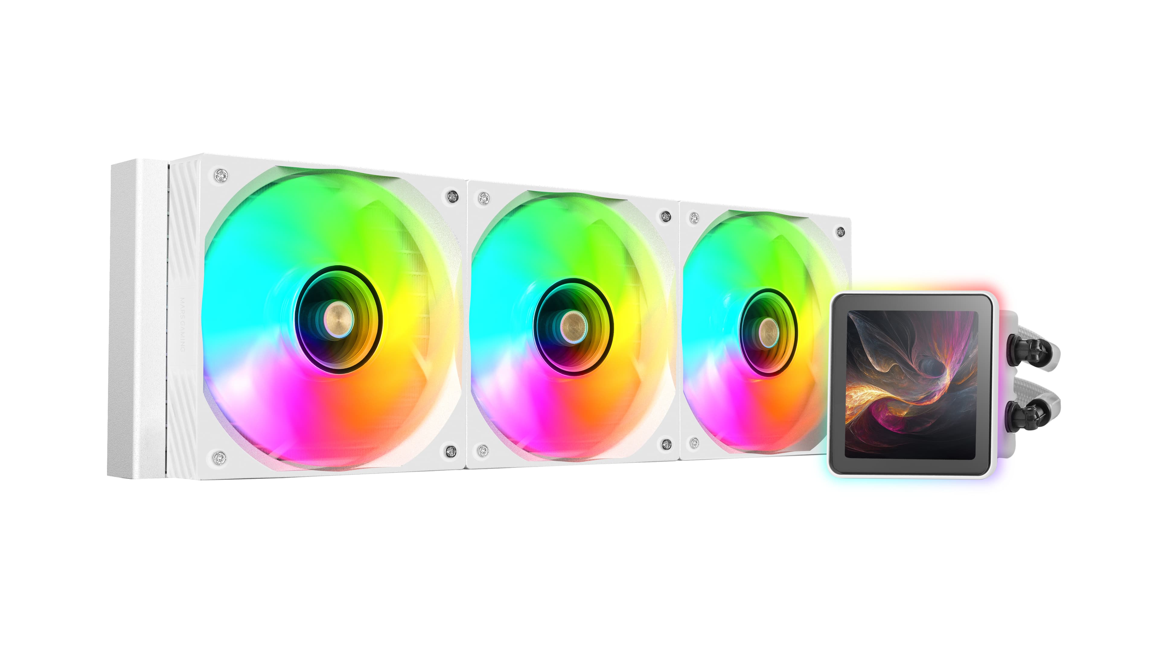 Mars Gaming ML-VISIONPRO360W Procesador Sistema de refrigeración líquida todo en uno 12 cm Blanco 1 pieza(s)