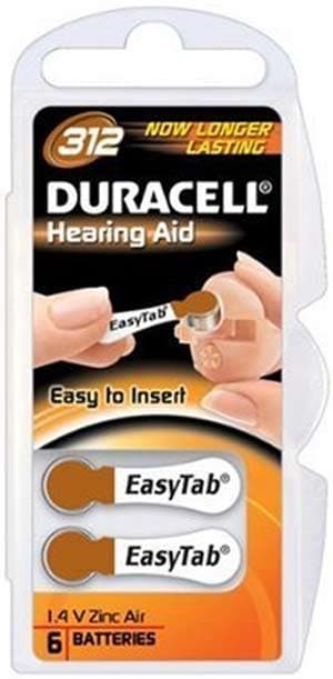 Duracell DA312 pila doméstica Batería de un solo uso Zinc-Aire