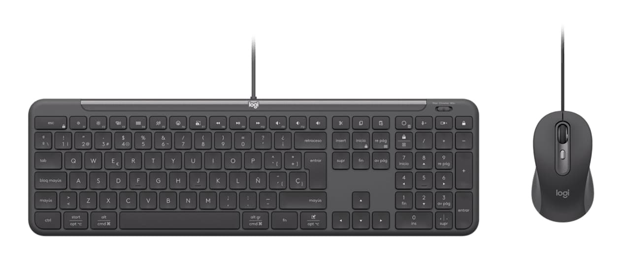 Logitech Signature Slim MK620 For Business teclado Ratón incluido Hogar / Oficina USB QWERTY Español Grafito