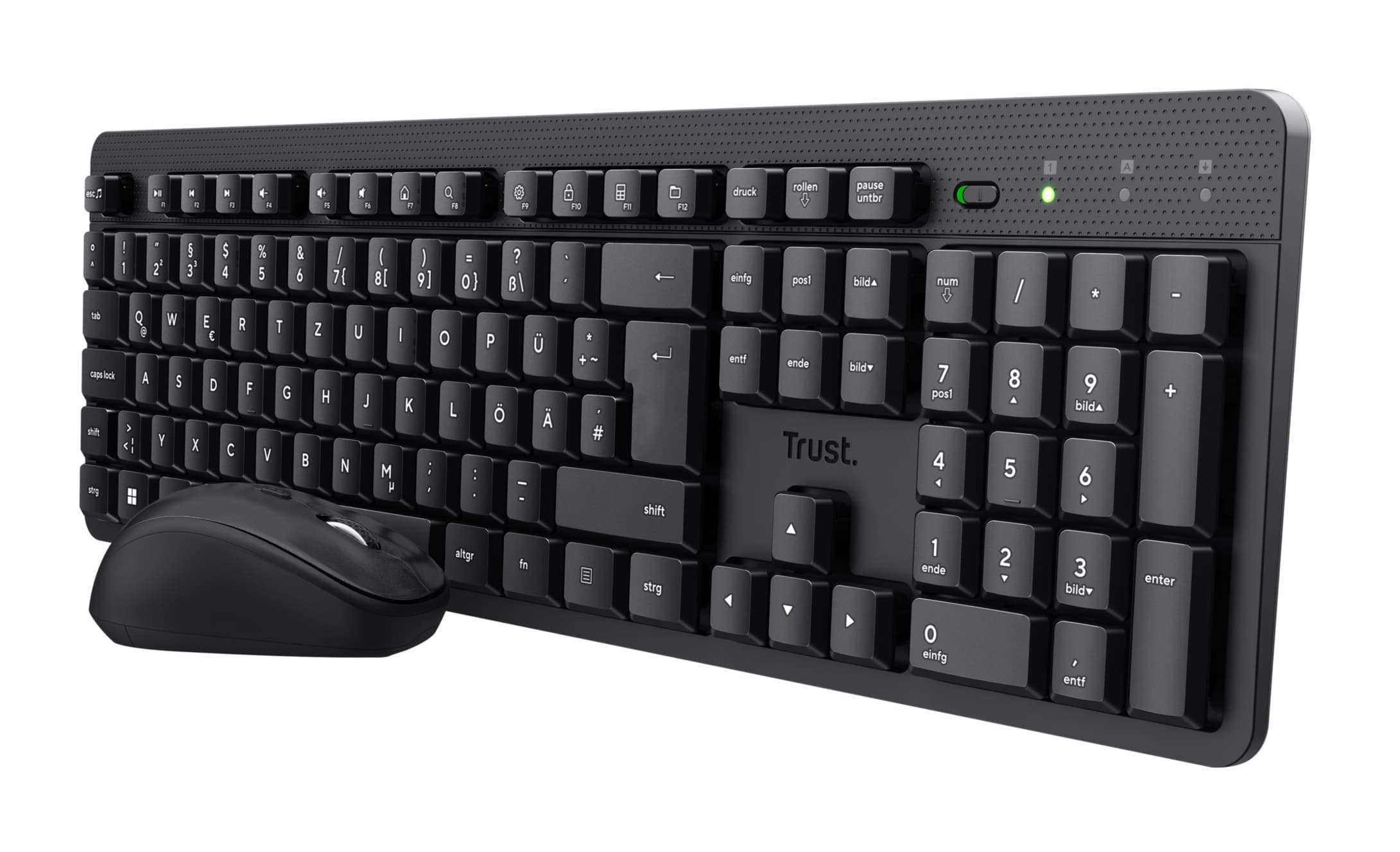 Trust TKM-360 teclado Ratón incluido Oficina RF inalámbrico QWERTY Español Negro