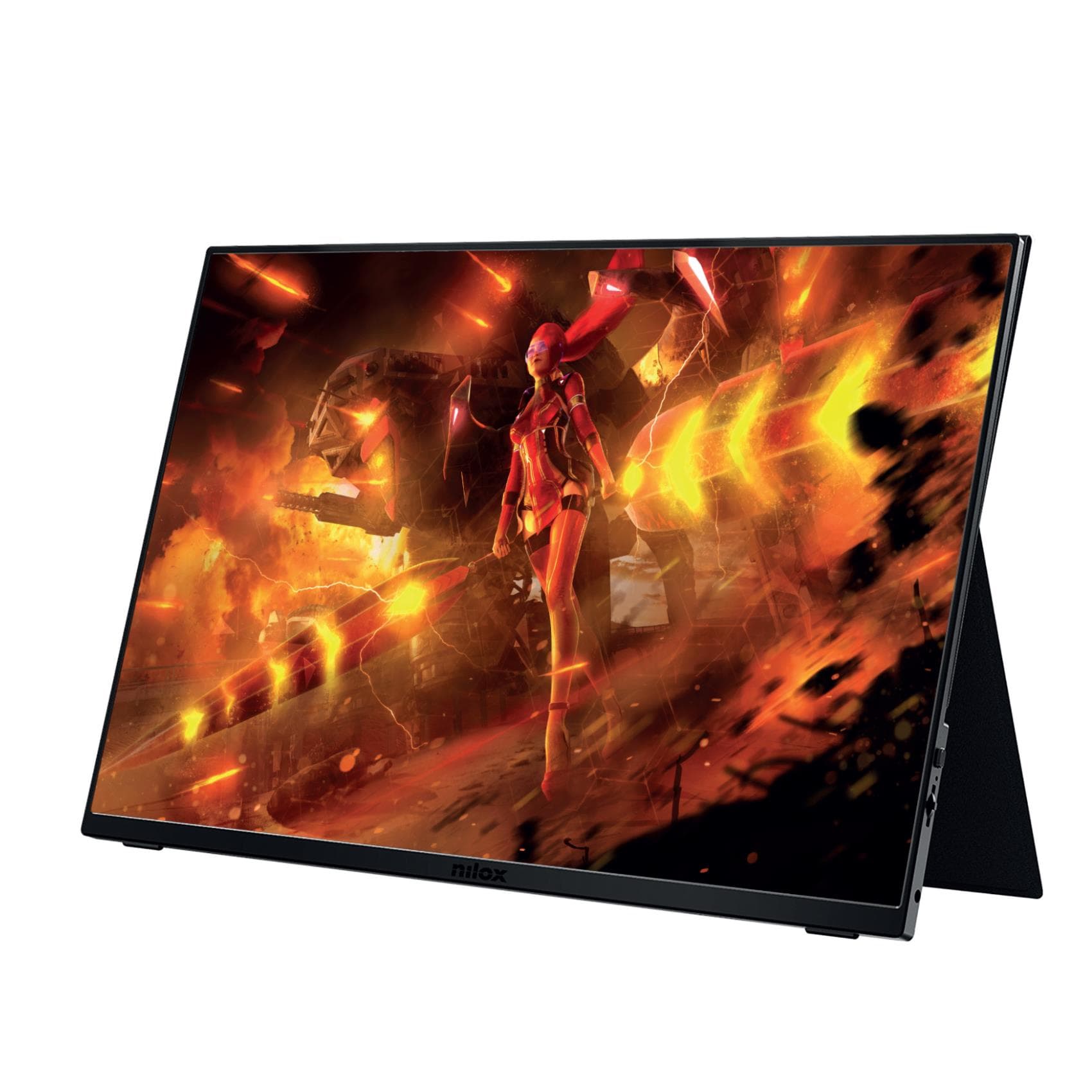 Nilox NXMP16FHD1201 monitor o TV portátil Monitor portátil Negro 40,9 cm (16.1") LED 1920 x 1080 Pixeles