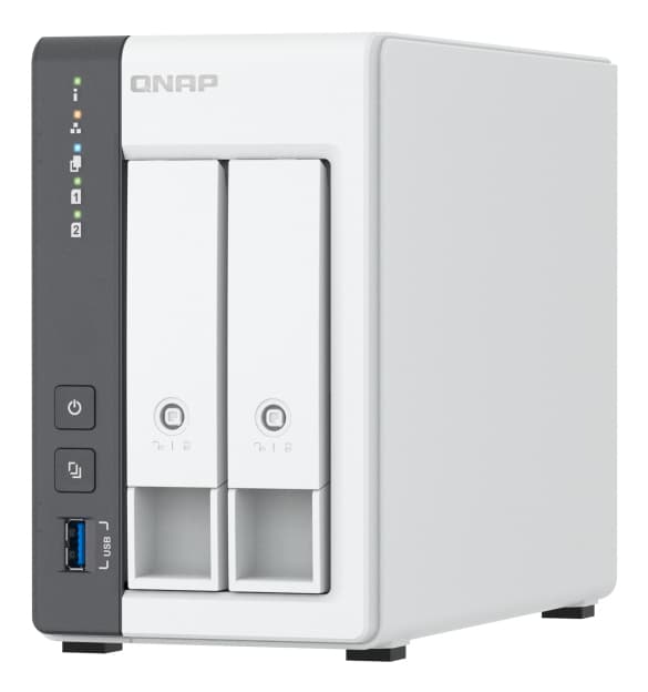 QNAP TS-216G servidor de almacenamiento NAS Torre Cortex-A Cortex-A55 4 GB 0 TB Blanco