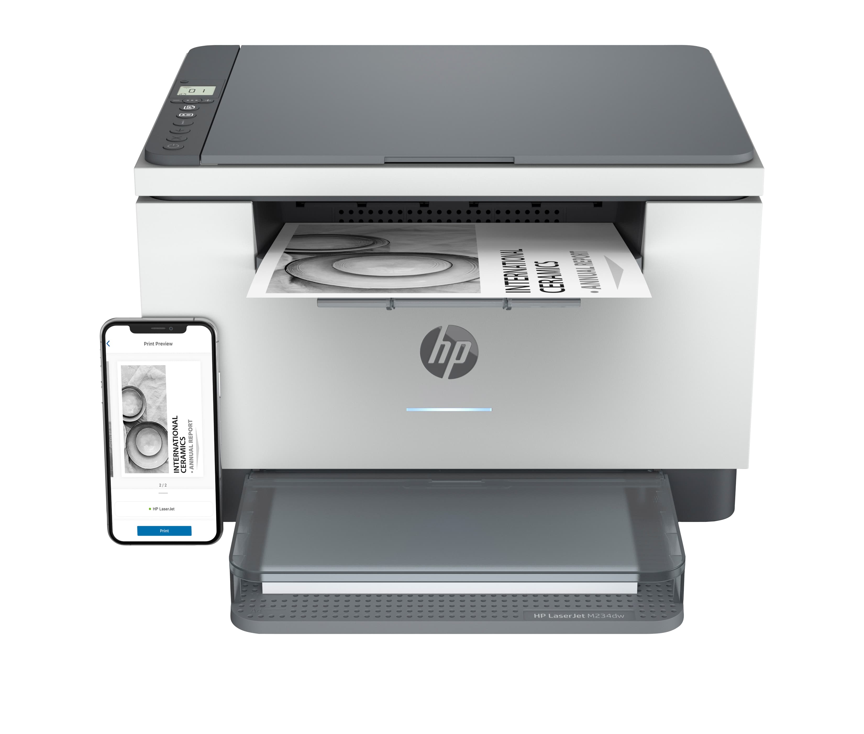 HP LaserJet M234dw Inalámbrico Multifunction Blanco y negro Impresora, Fotocopiadora, escáner; Dúplex