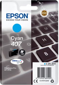 Epson Tinta cian 407L DURABrite Ultra Teclado