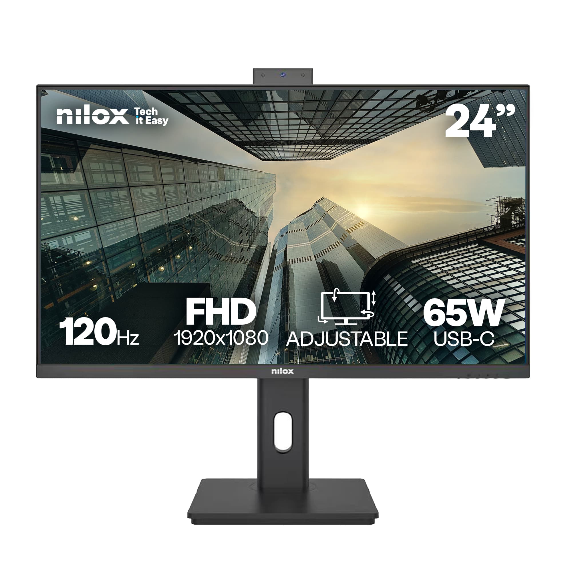 Nilox NXM24RWEB0265 pantalla para PC 61 cm (24") 1920 x 1080 Pixeles Full HD LED Negro