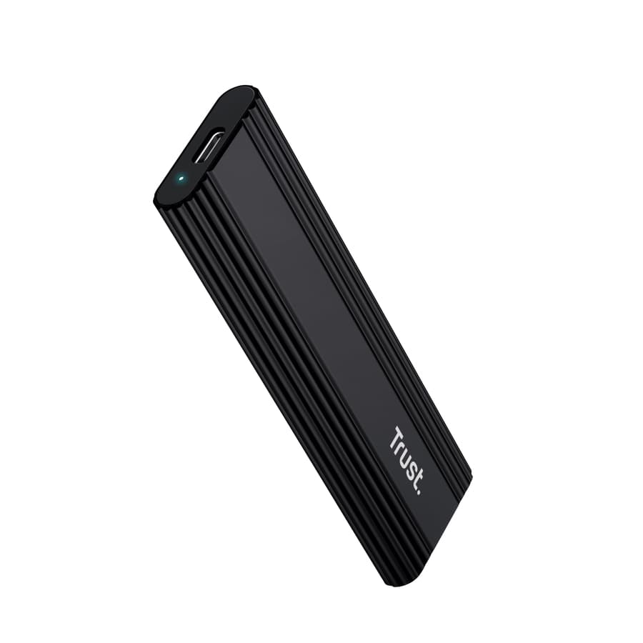 Trust 25806 caja para disco duro externo Caja externa para unidad de estado sólido (SSD) Negro