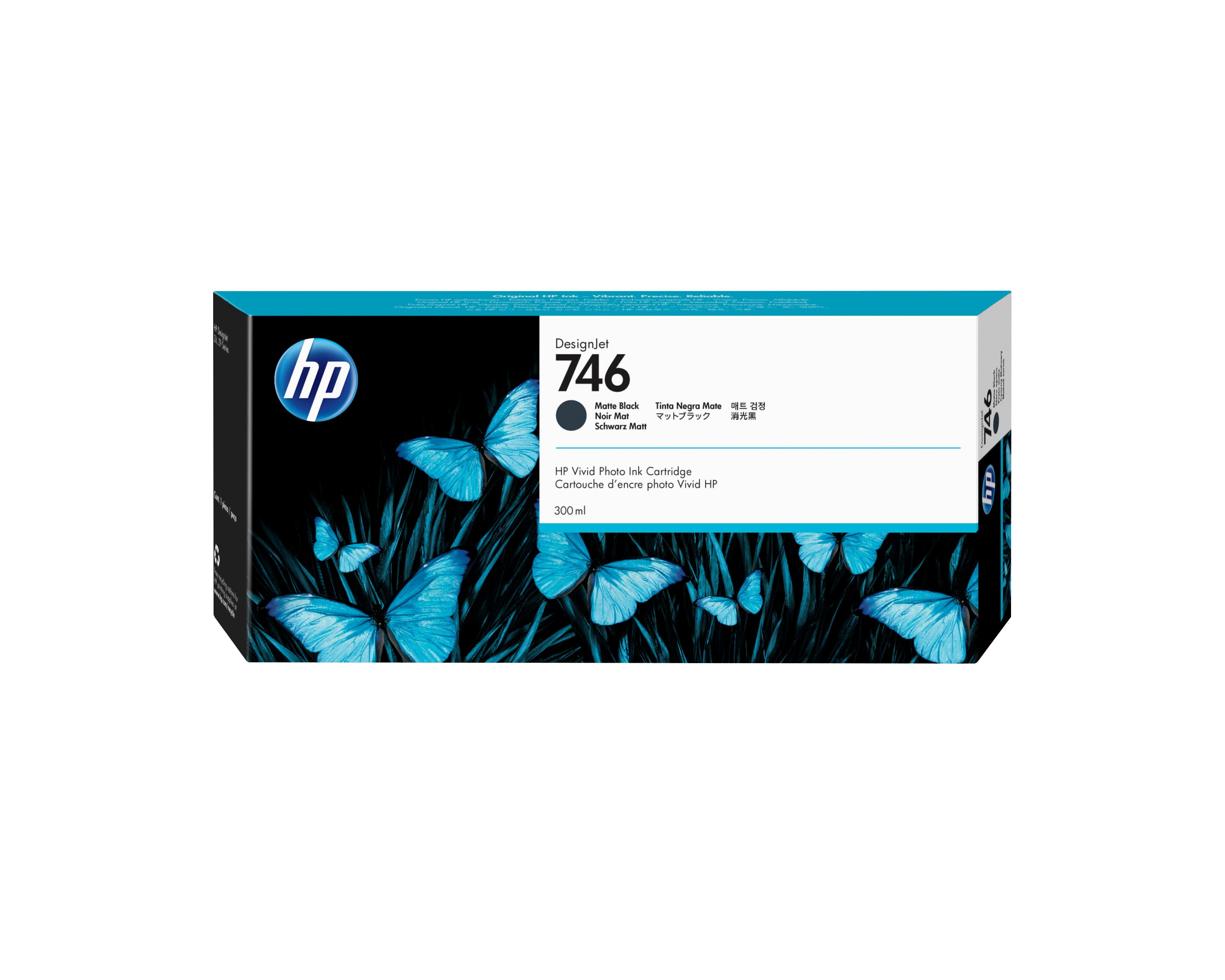 HP Cartucho de tinta negro mate DesignJet 746 de 300 ml