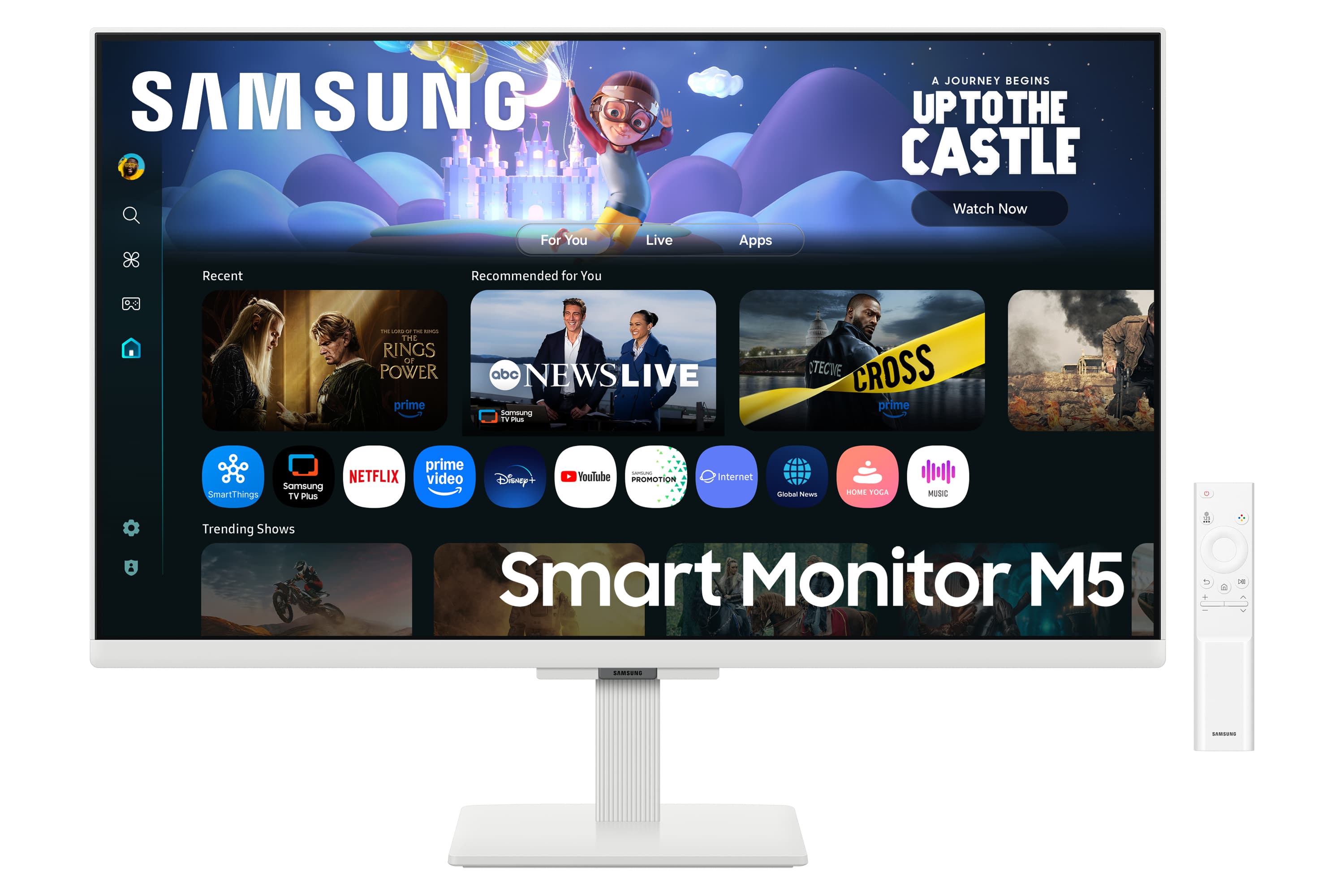 Samsung M5 M50F pantalla para PC 68,6 cm (27") 1920 x 1080 Pixeles Full HD LCD Blanco