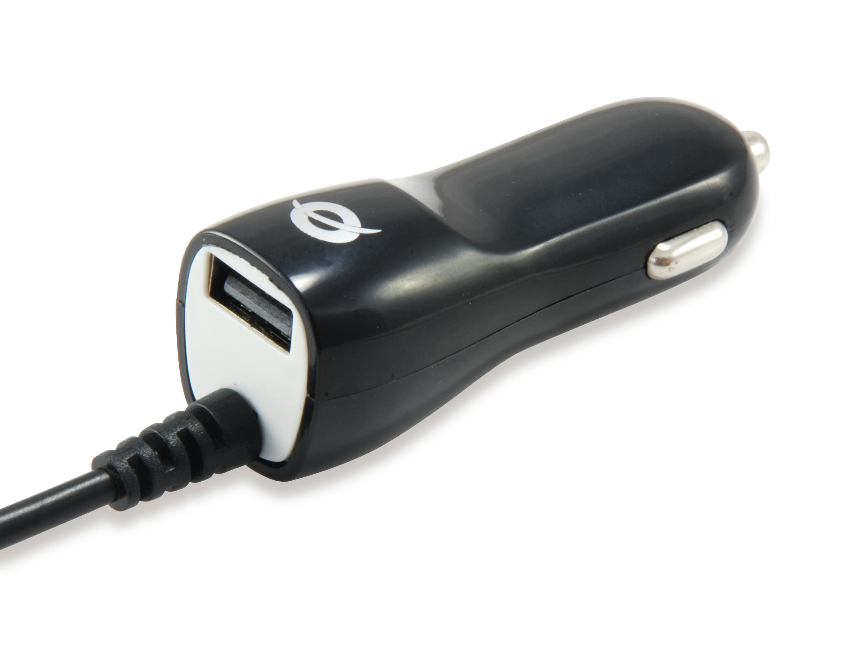Conceptronic CUSBCARMICU2A cargador de dispositivo móvil Universal Negro, Blanco Encendedor de cigarrillos Auto