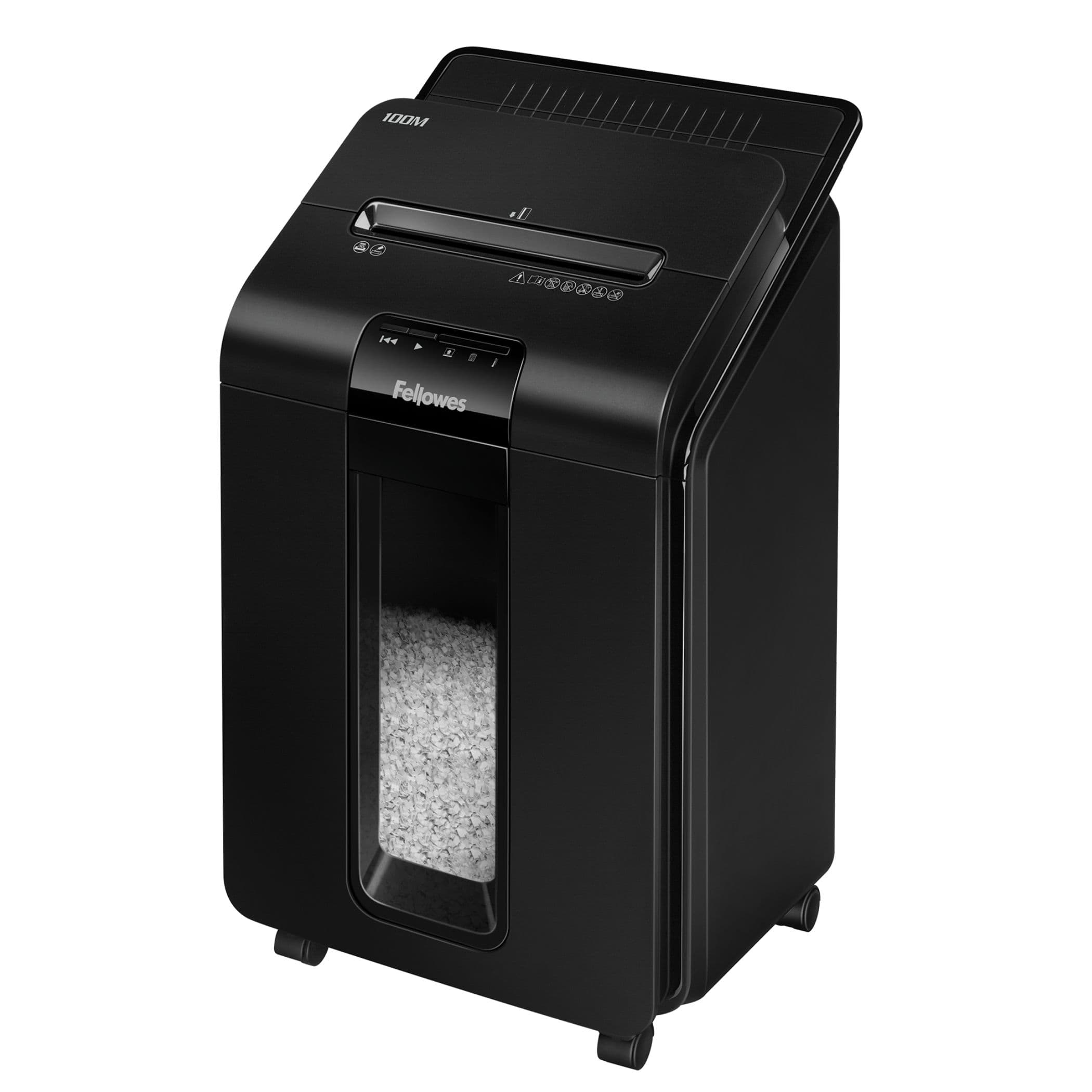 Fellowes AutoMax 100M triturador de papel Corte en partículas 22 cm Negro