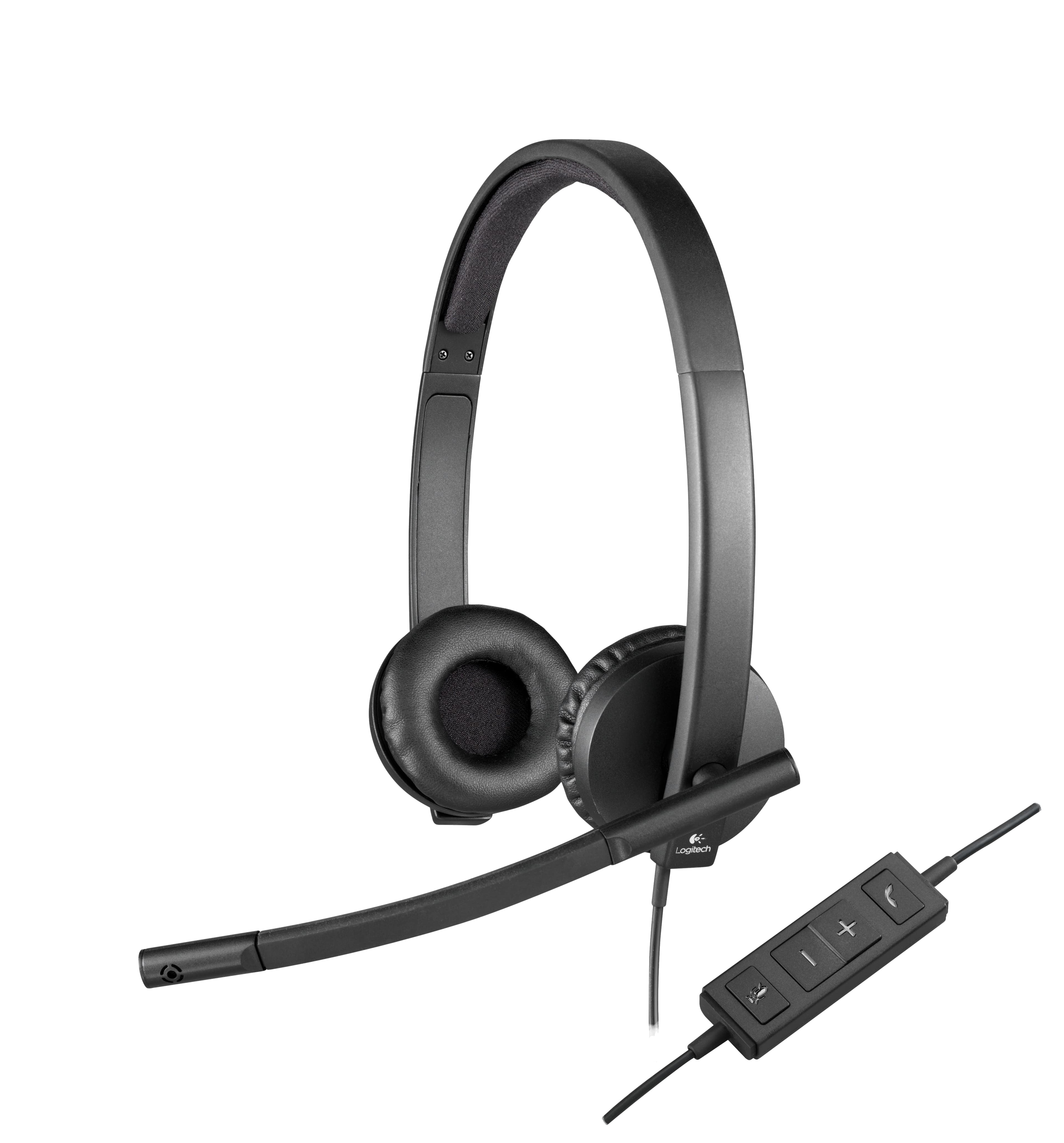 Logitech H570E Auriculares Alámbrico Diadema Oficina/Centro de llamadas USB tipo A Negro