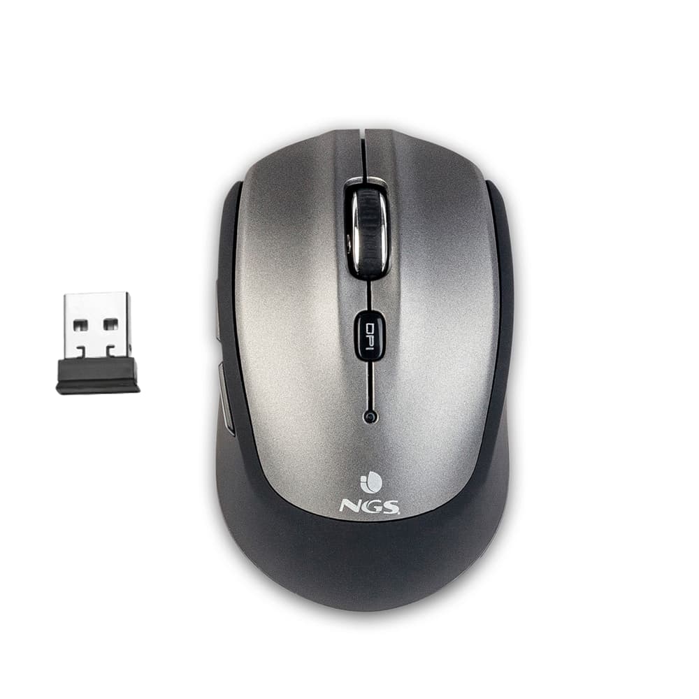 NGS FRIZZ DUAL ratón Ambidextro RF Wireless + Bluetooth Óptico 1600 DPI