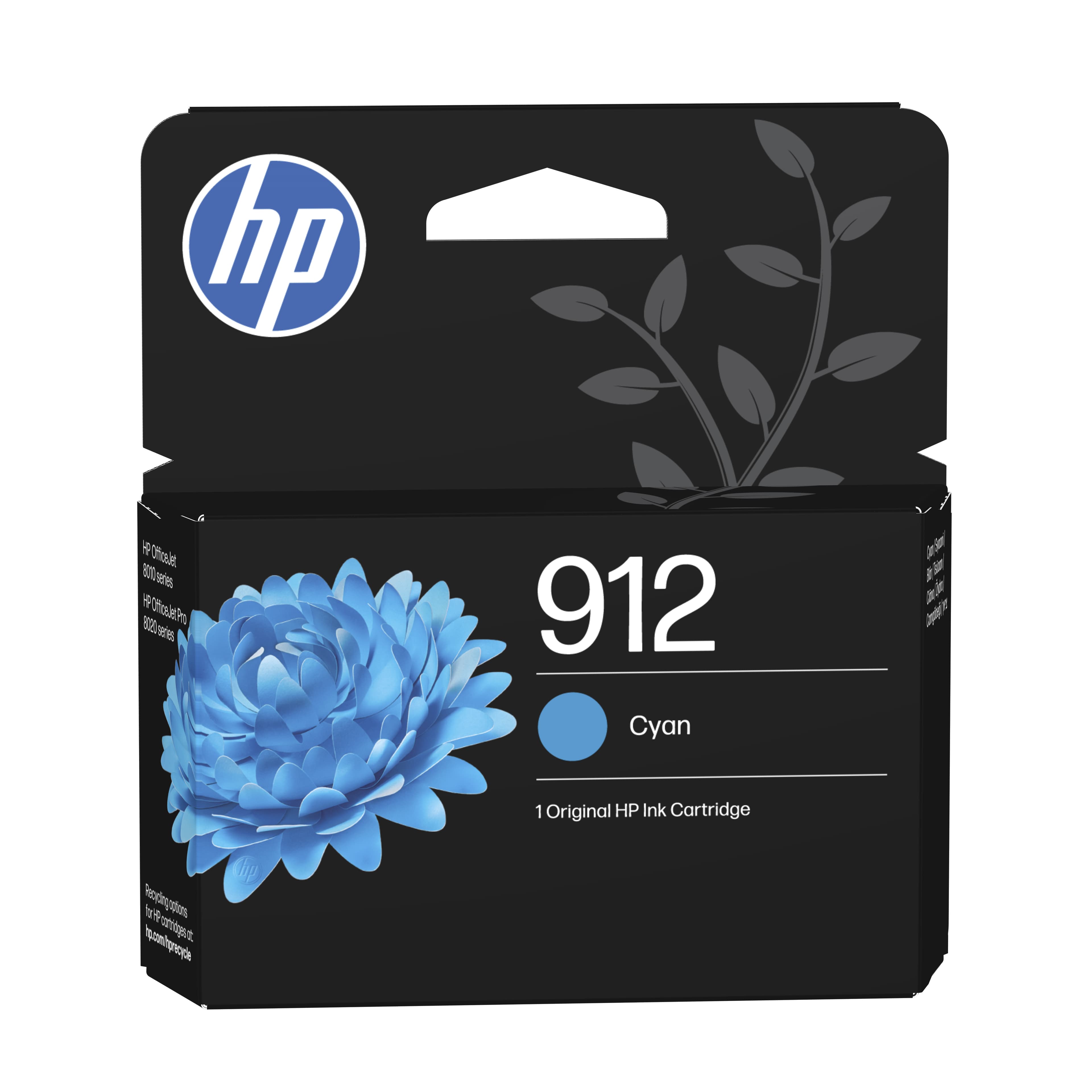 HP Cartucho de tinta Original 912 cian