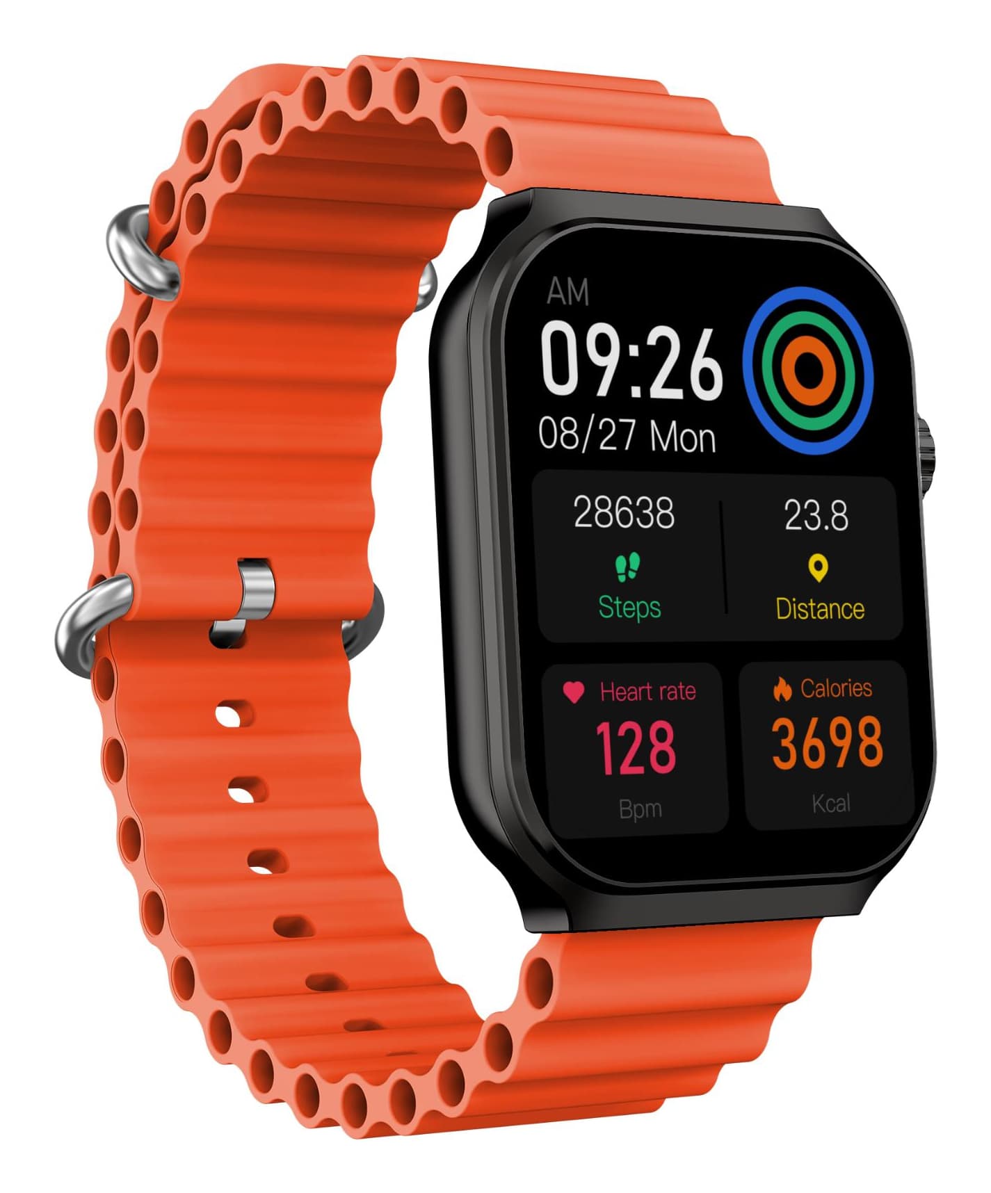 Celly TRAINERULTRABK Relojes inteligentes y deportivos 5,13 cm (2.02") Digital 320 x 320 Pixeles Pantalla táctil Negro