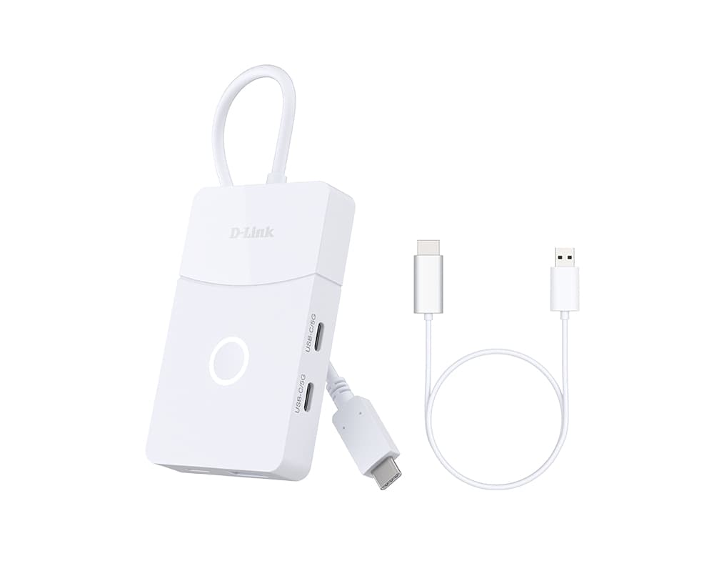 D-Link DUP-501 hub de interfaz USB 3.2 Gen 1 (3.1 Gen 1) Type-C 5000 Mbit/s Blanco