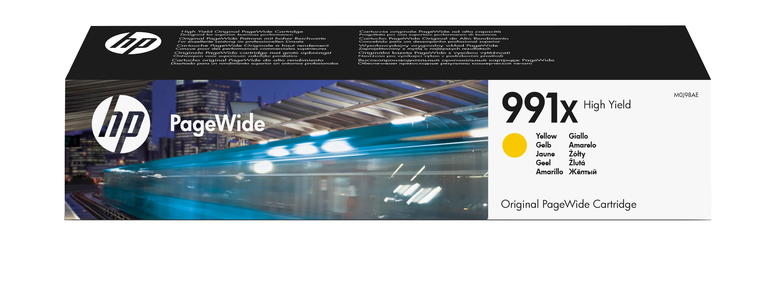 HP Cartucho Original PageWide 991X de alta capacidad amarillo