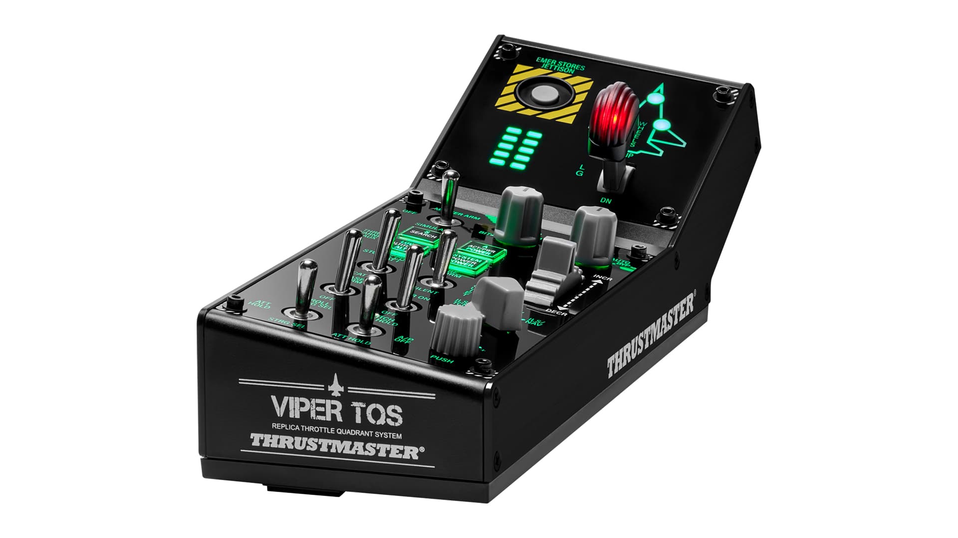 Thrustmaster Viper Panel Negro USB Simulador de Vuelo Analógico/Digital PC