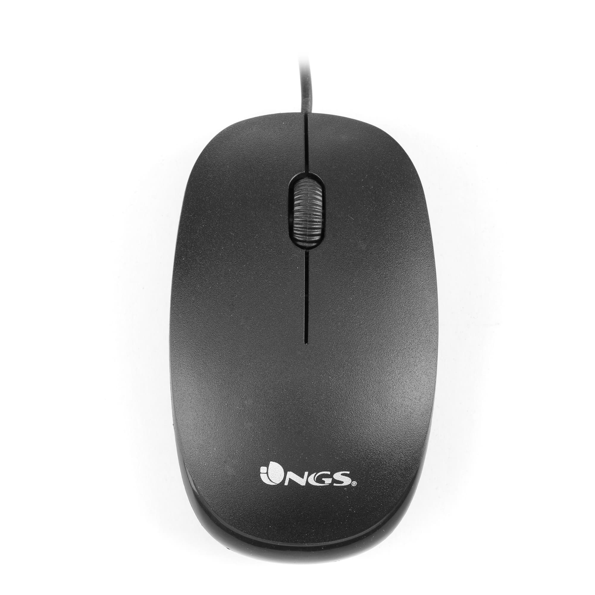 NGS Flame ratón Oficina Mano derecha USB tipo A Óptico 1000 DPI
