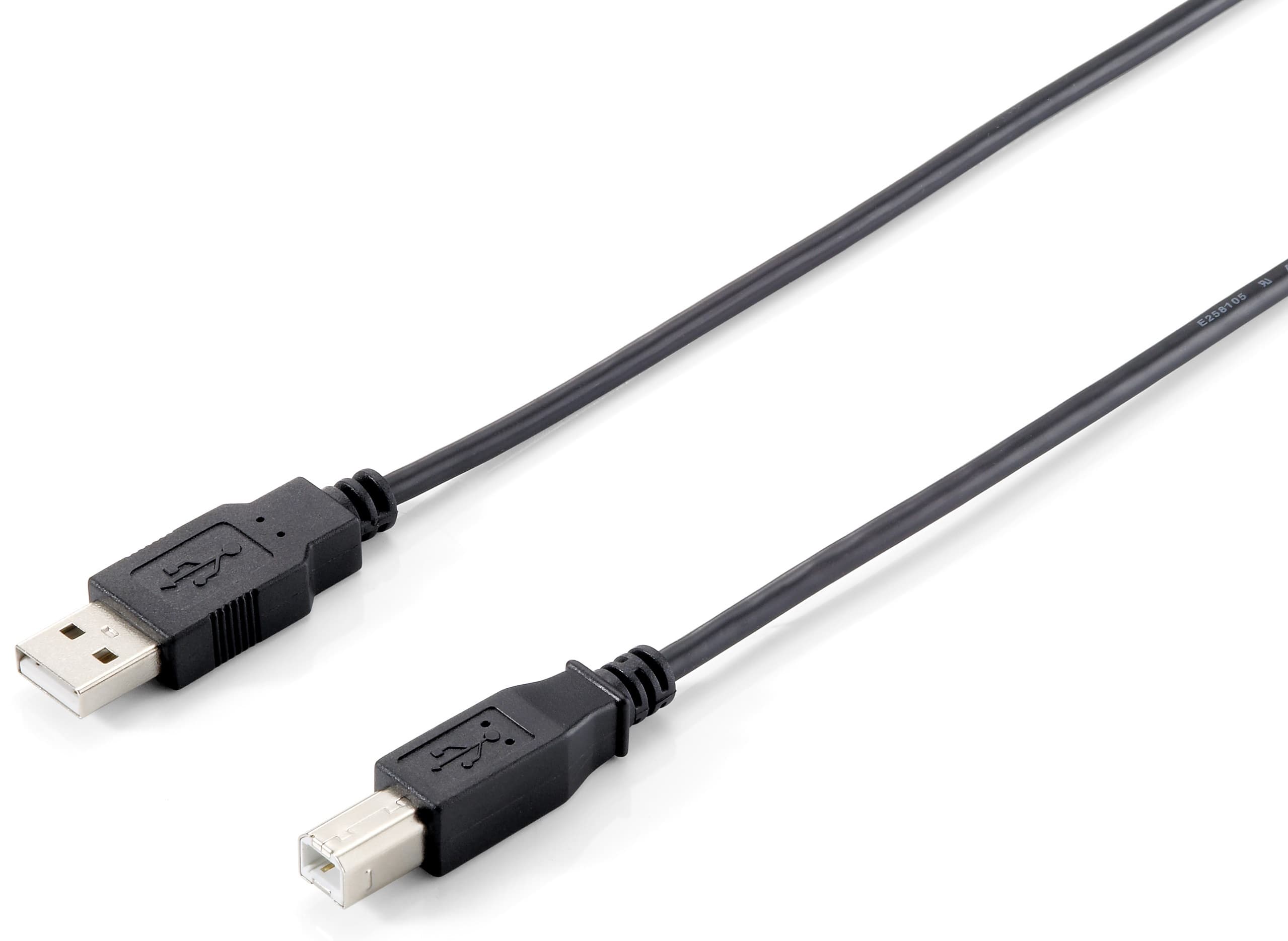 Equip 128863 Cable USB 2.0 Tipo A a Tipo B, 1,0 m , Negro