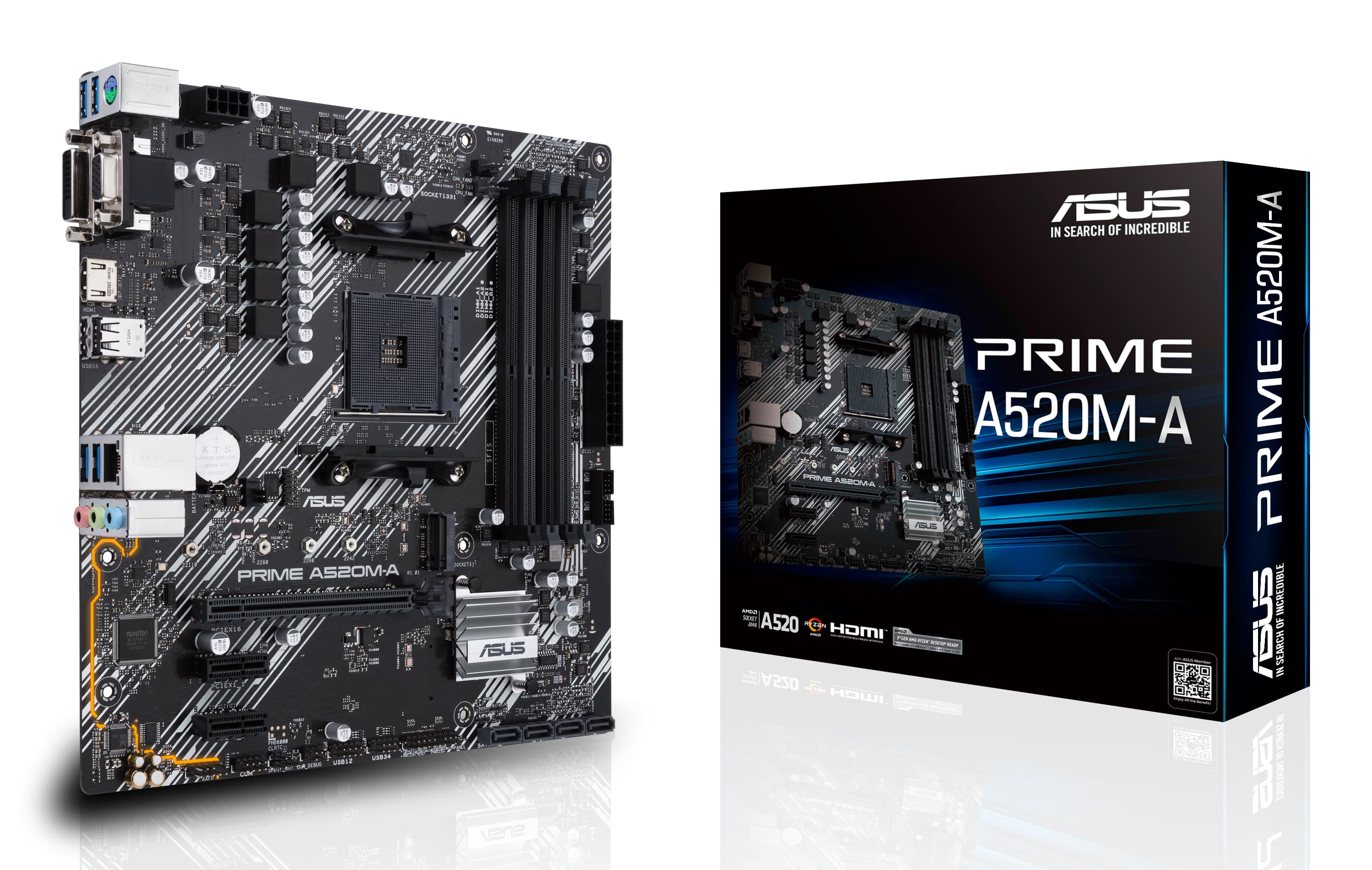 ASUS PRIME A520M-A II/CSM AMD A520 Zócalo AM4 micro ATX
