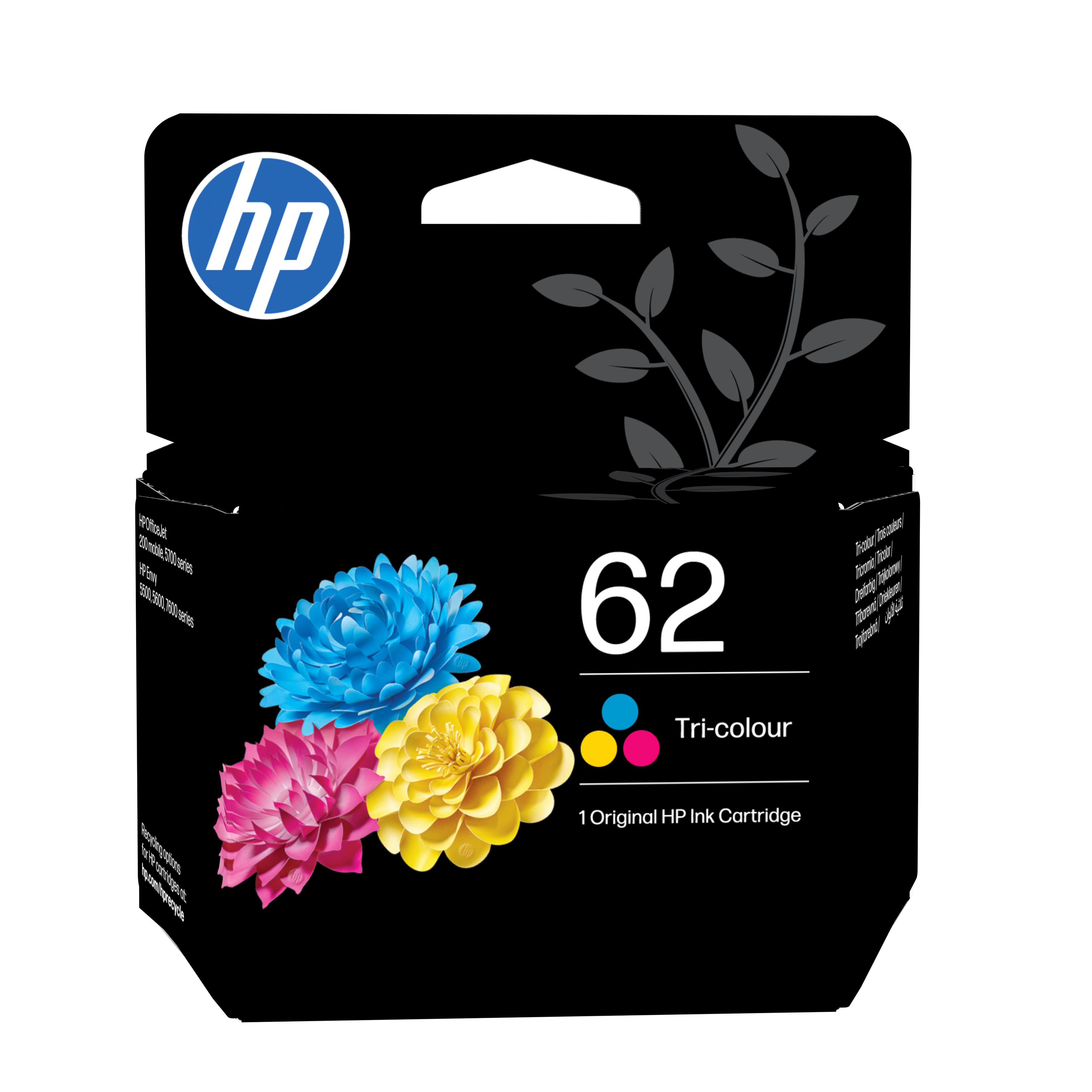 HP Cartucho de tinta original 62 tricolor