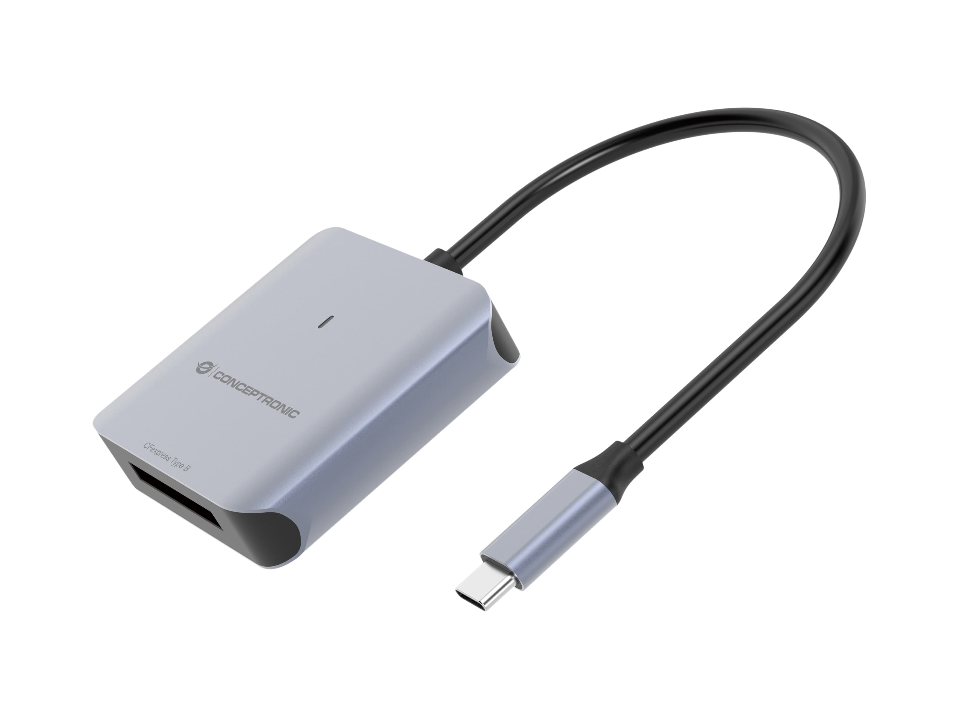 Conceptronic BIAN08G lector de tarjeta USB 3.2 Gen 2 Type-C Gris