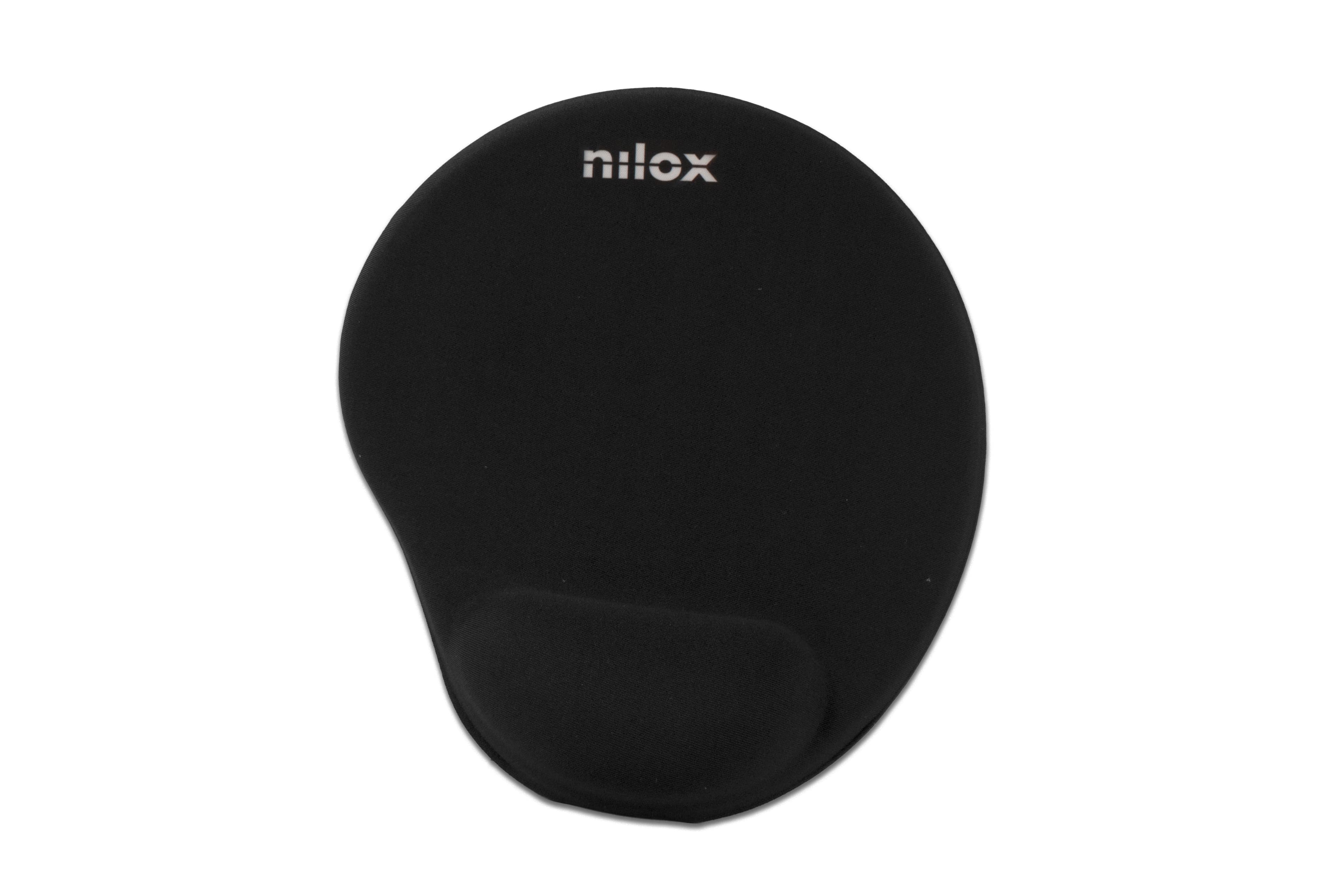 Nilox Alfombrilla ergonómica de color negro de