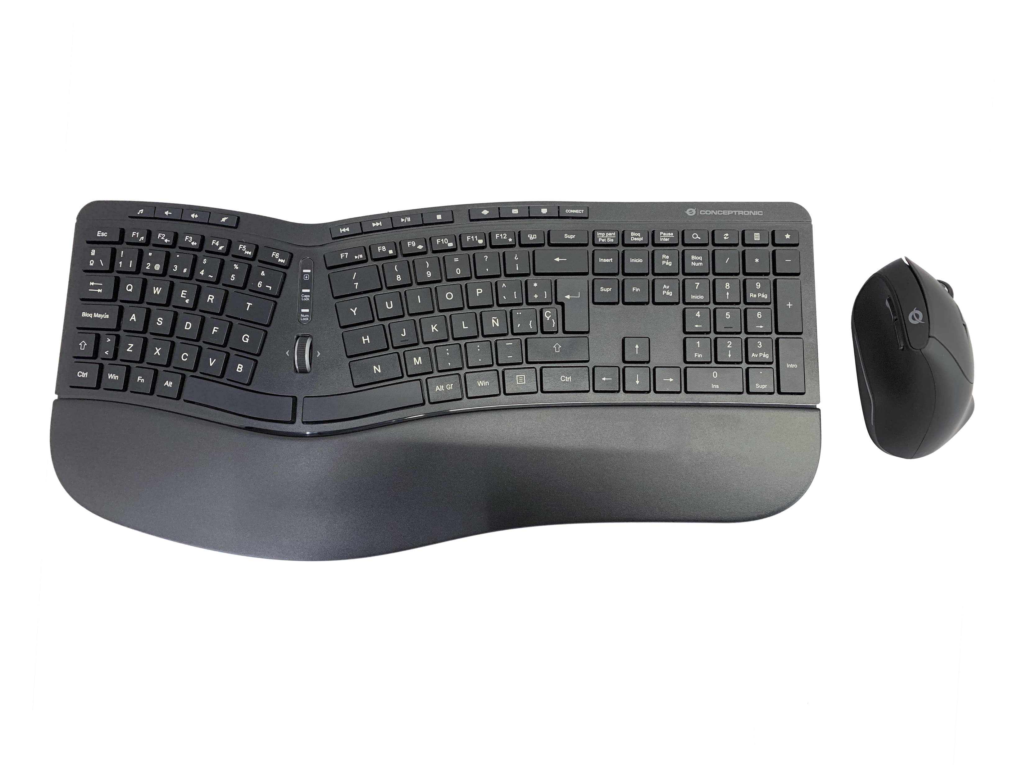 Conceptronic ORAZIO02ES teclado Ratón incluido Oficina RF inalámbrico QWERTY Español Negro