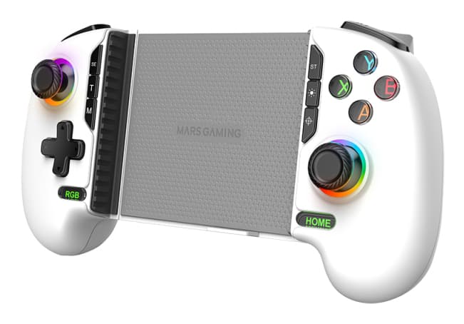 Mars Gaming MGPXPRO Blanco Bluetooth/USB Gamepad Analógico/Digital Android, PC, PlayStation 4, Nintendo Switch 2