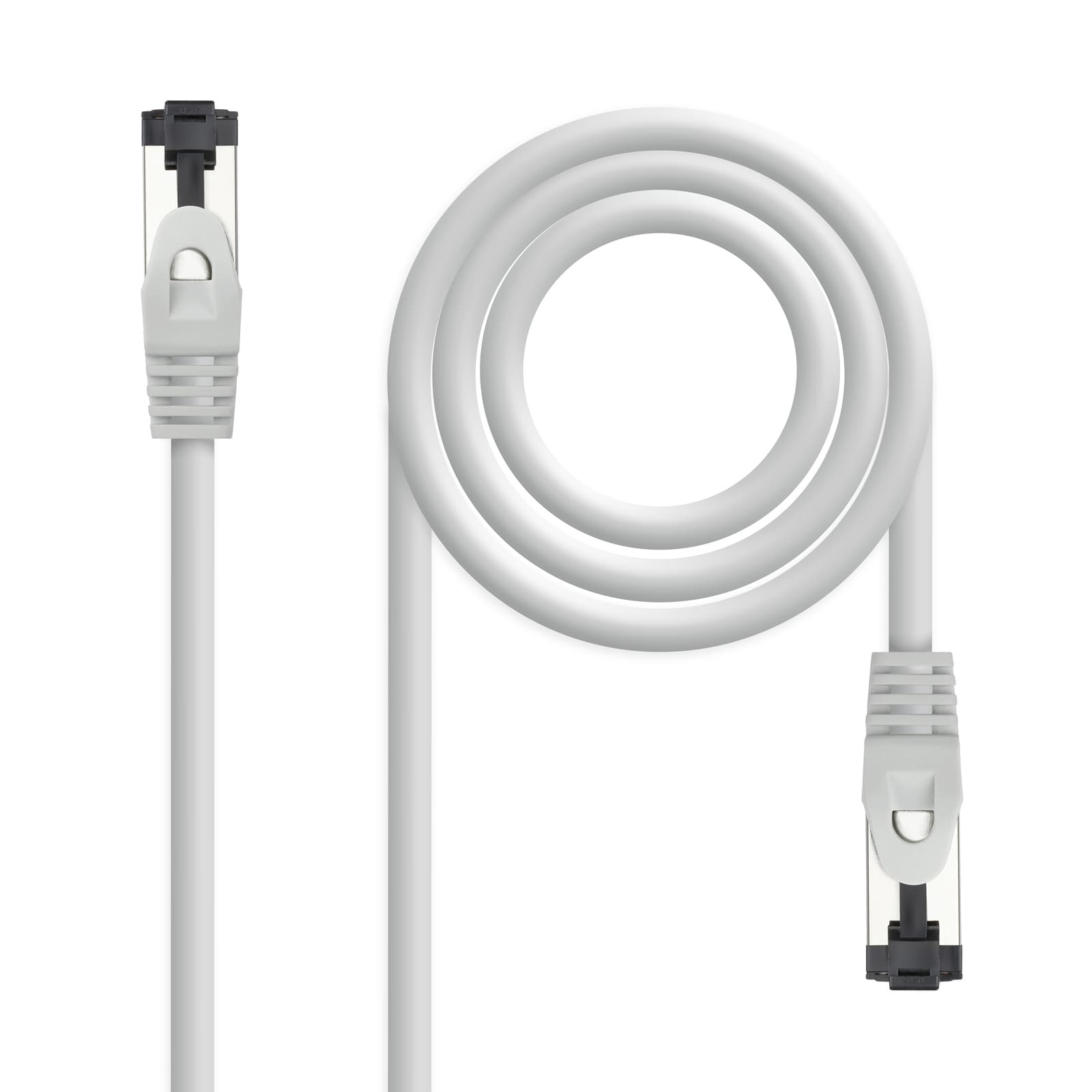 Nanocable Cable de Red Latiguillo Cat.8.1 2GHz LSZH SSTP AWG26, Gris, 10 m