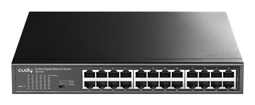 Cudy GS1024 switch No administrado Gigabit Ethernet (10/100/1000) Negro