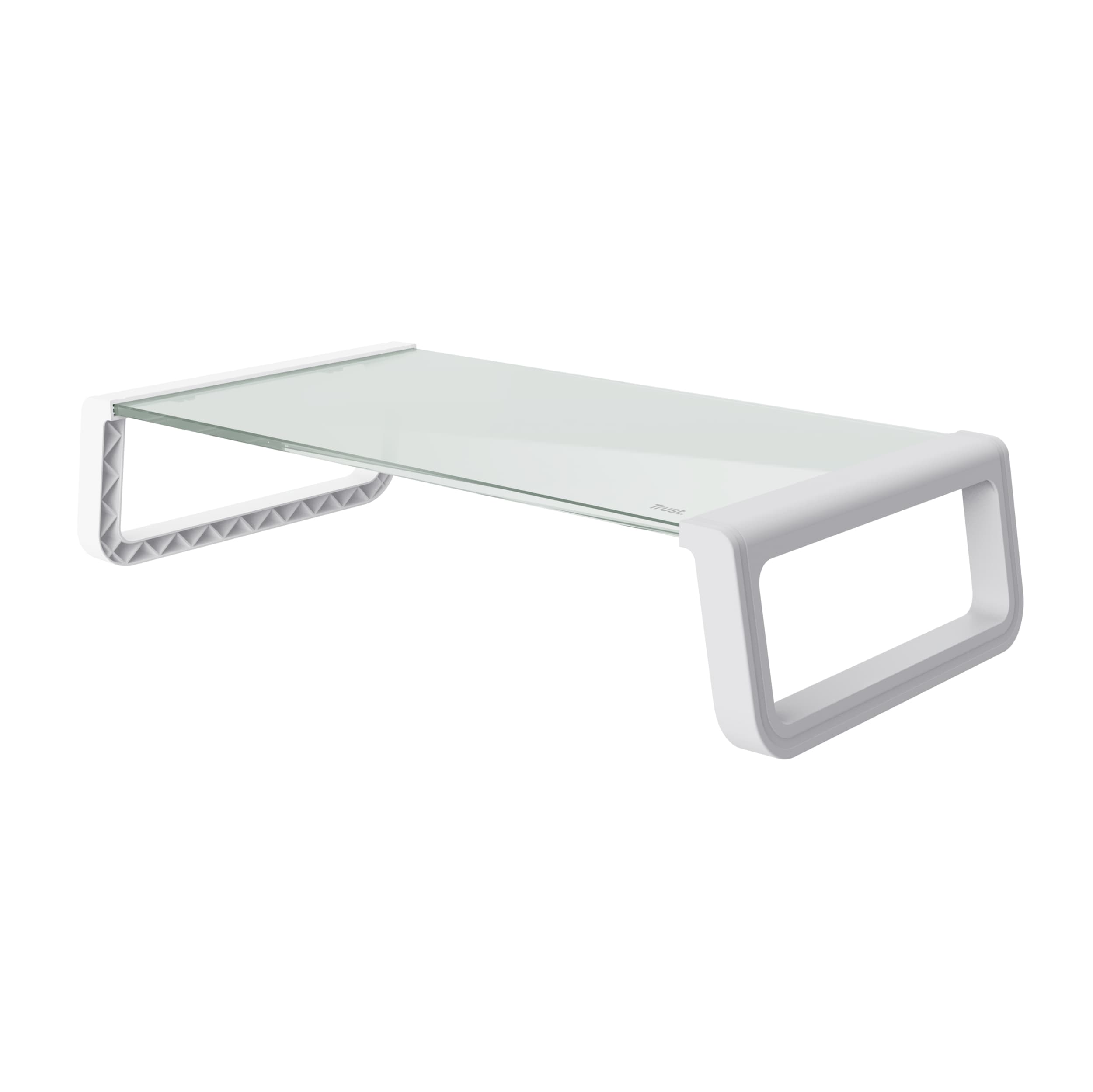 Trust 25351 soporte para monitor Escritorio Transparente, Blanco