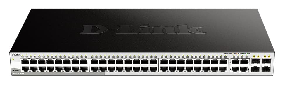 D-Link DGS-1210-48 switch Gestionado L2 Gigabit Ethernet (10/100/1000) 1U Negro