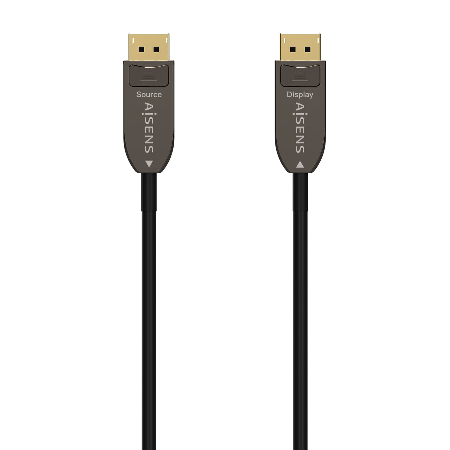 AISENS Cable DISPLAYPORT AOC V1.4 8K@60Hz 4K@120Hz 4:4:4 32.4Gbps, DP/M-DP/M, Negro, 15M